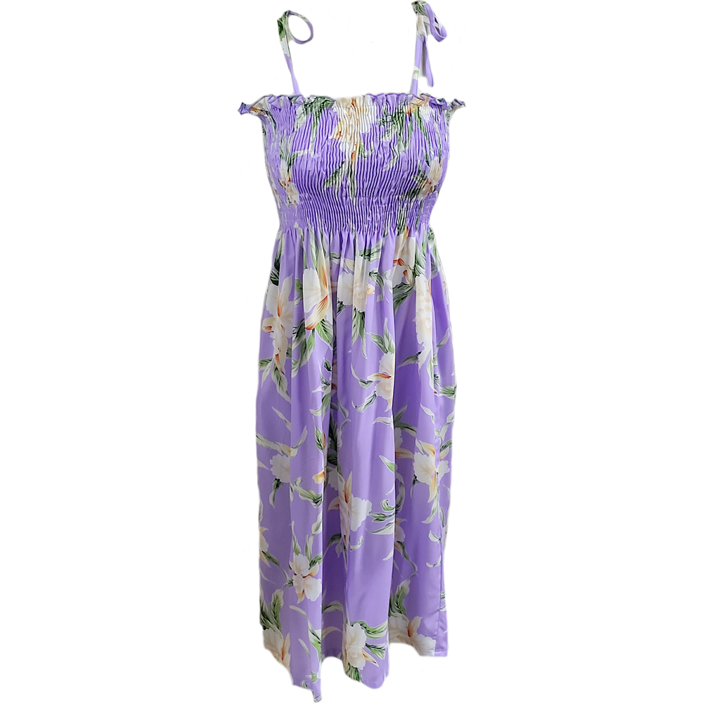 Tube Top Dress Retro Orchid Lilac