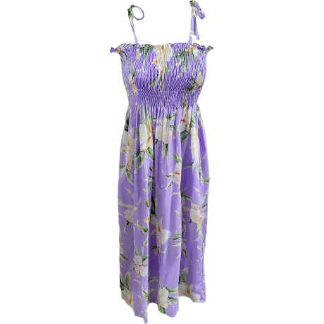 Tube Top Dress Retro Orchid Lilac