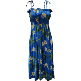 Tube Top Dress Bamboo Blue