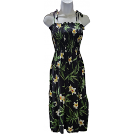 Tube Top Dress Bamboo Black