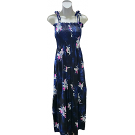 Tube Top Dress Midnight Orchid Black