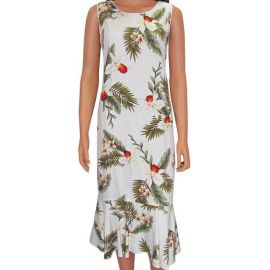 Hawaiian Dress Hawaiian Orchid White 701-2R