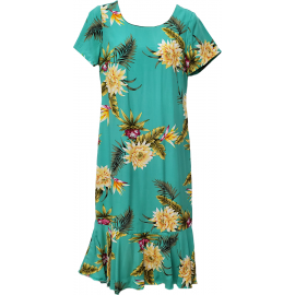Hawaiian Dress Ceres in Green 701-3R-C
