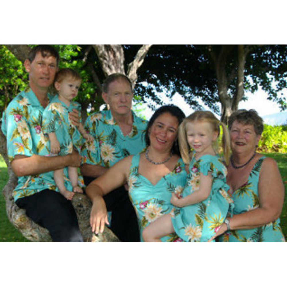 Boys Hawaiian Shirt Ceres Green