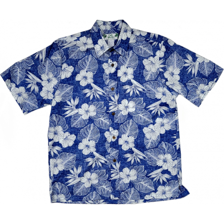Reverse Print Shirt Molokai Blue