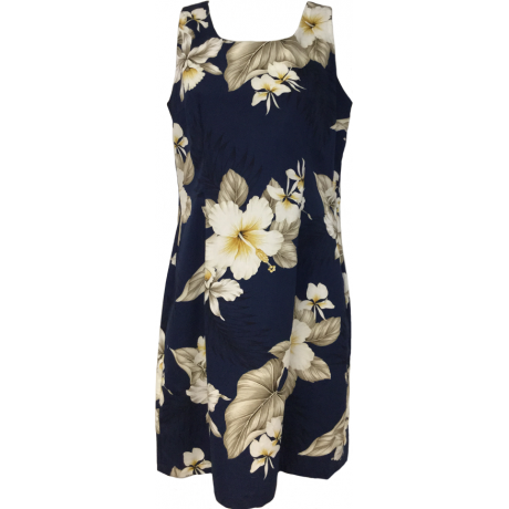 Tank Dress Hibiscus Trends Navy